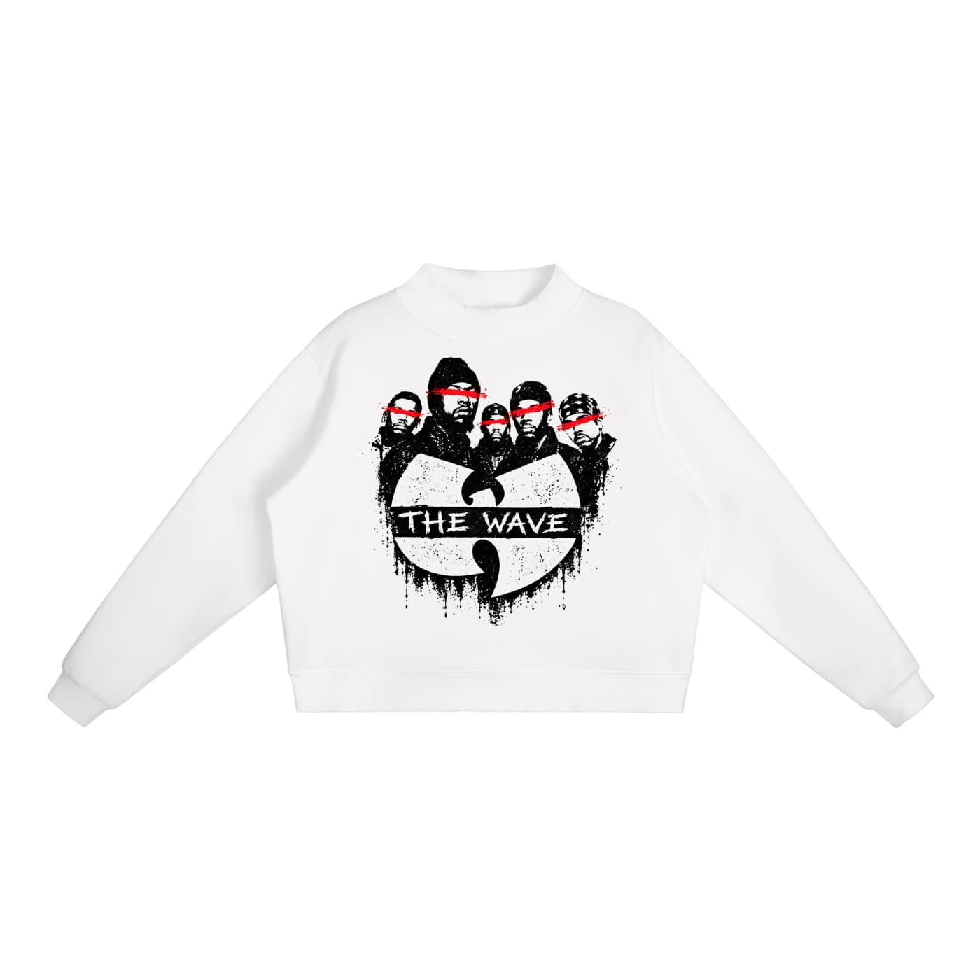 Essential Fleece Mock-Neck Crew