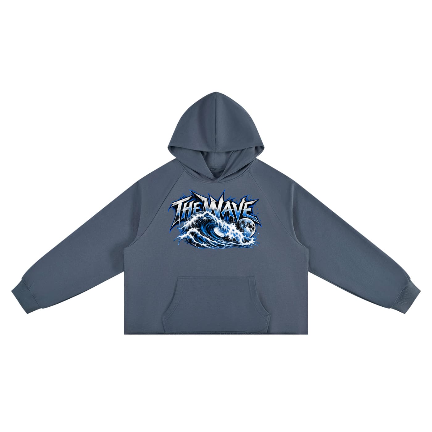 Vintage Wash Raw Edge Boxy Hoodie